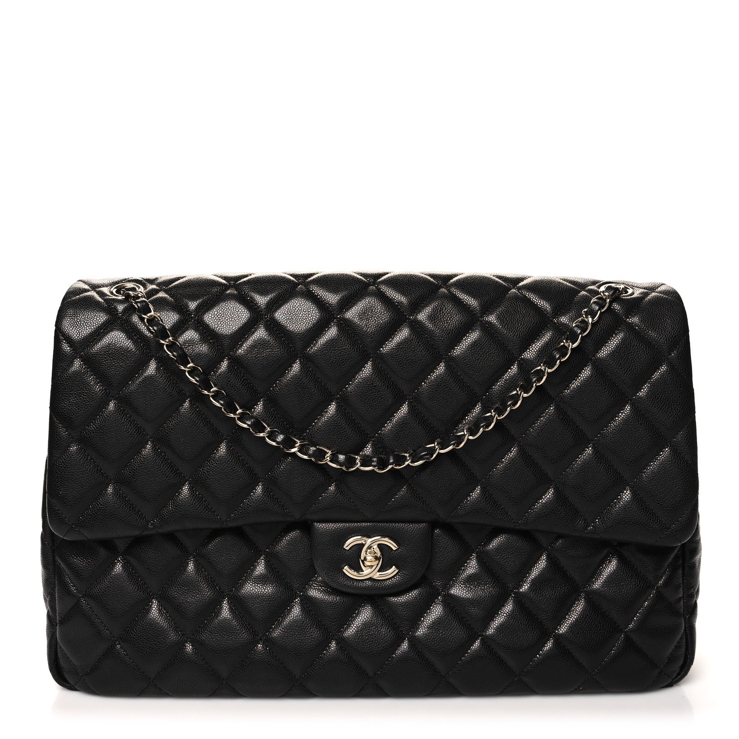 Chanel Caviar Quilted XXL Travel Flap Bag Black 1 of 12