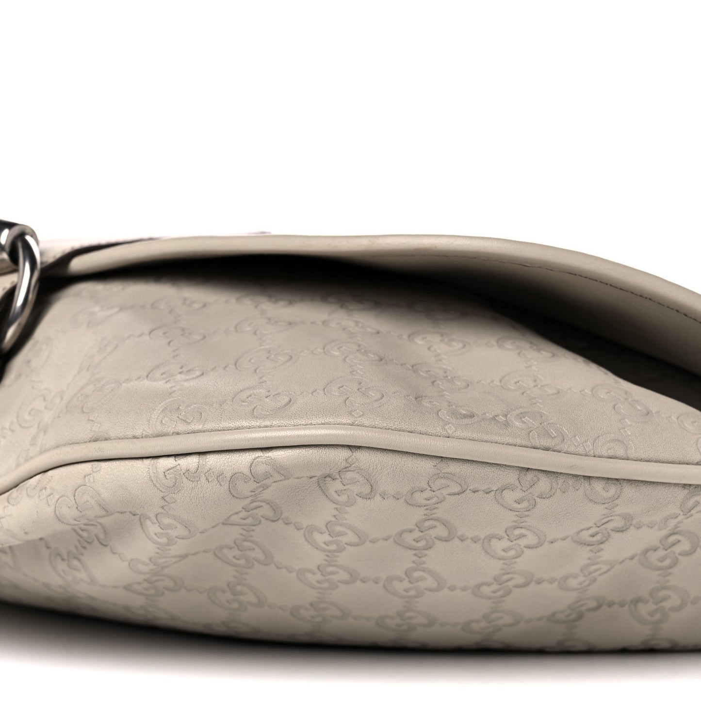 Guccissima Flap Messenger Bag Ivory