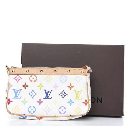 Louis Vuitton Monogram Multicolor Pochette Accessories White 10 of 10