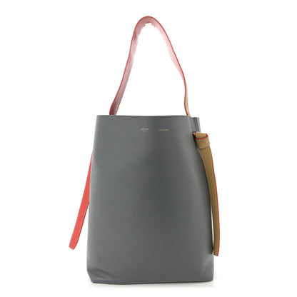 Celine Shiny Smooth Calfskin Small Twisted Cabas Kohl Cloud 1 of 15