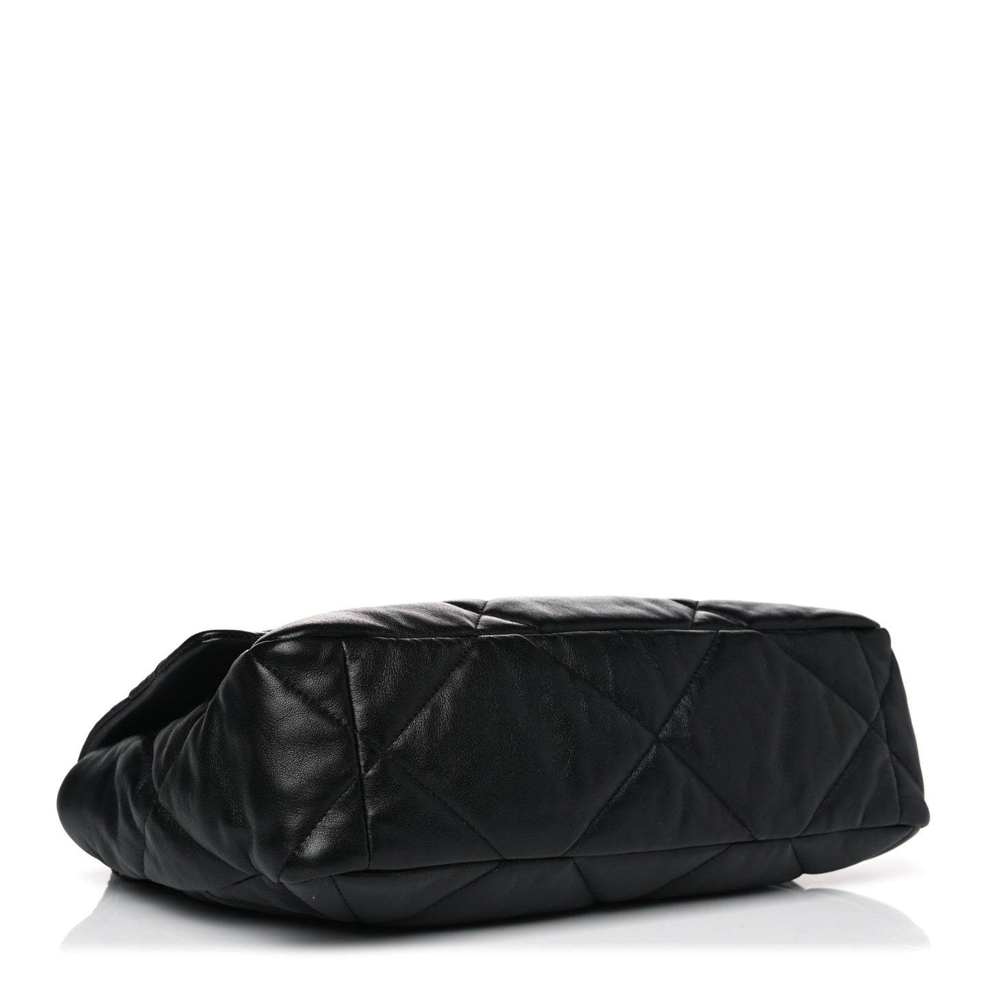 Lambskin Quilted Large Chanel 19 Flap Black