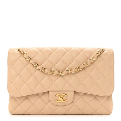 Chanel Caviar Quilted Jumbo Double Flap Beige Clair 1 of 11