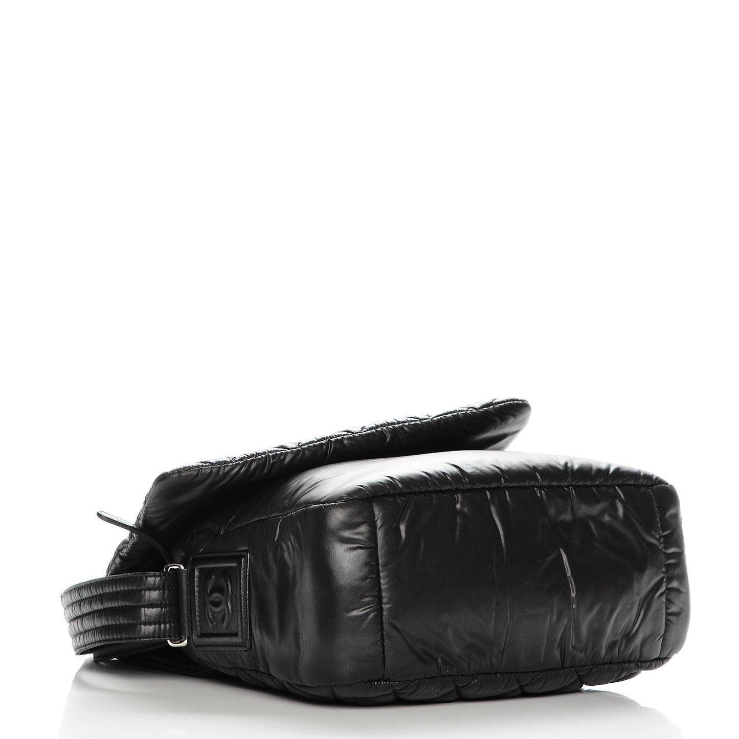 Nylon Small Coco Cocoon Messenger Bag Black