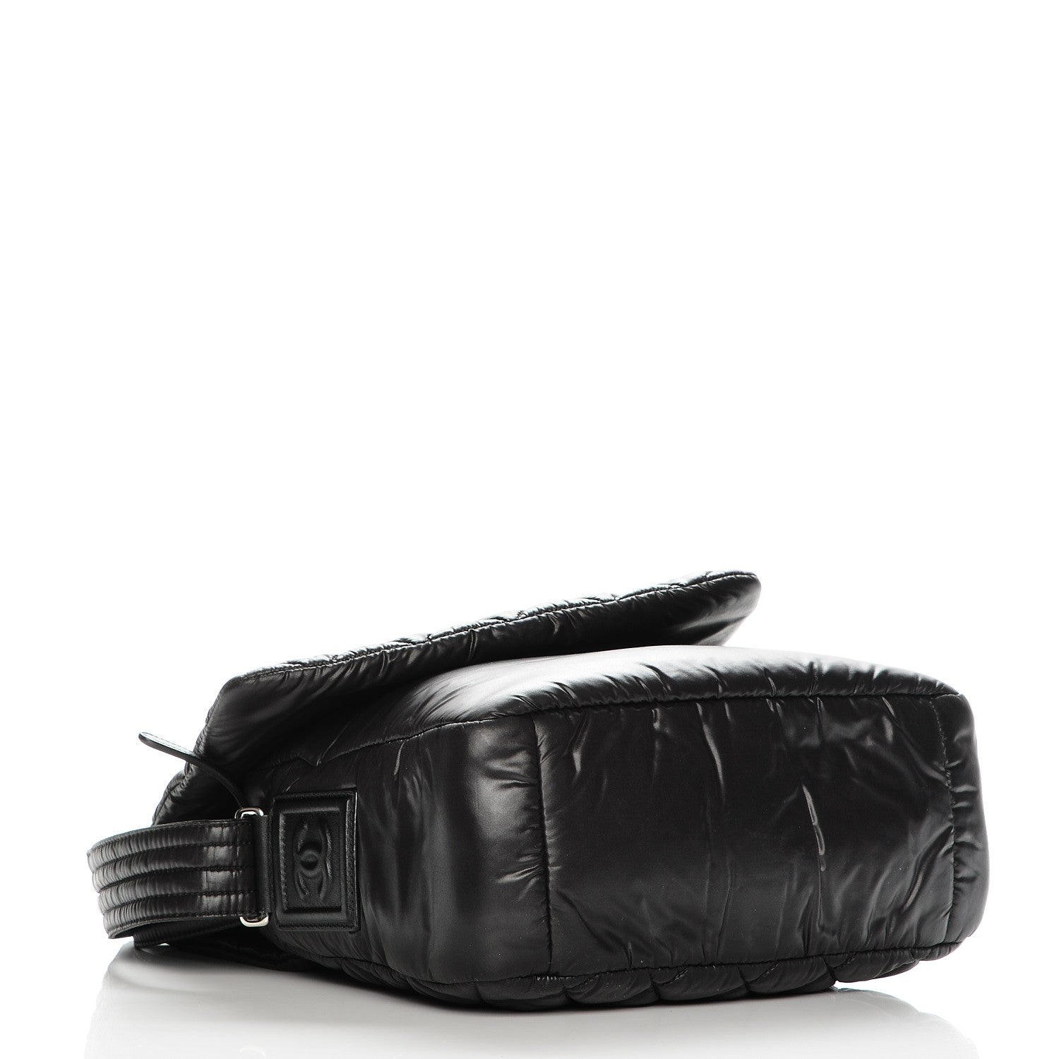Chanel Nylon Small Coco Cocoon Messenger Bag Black 4 of 7