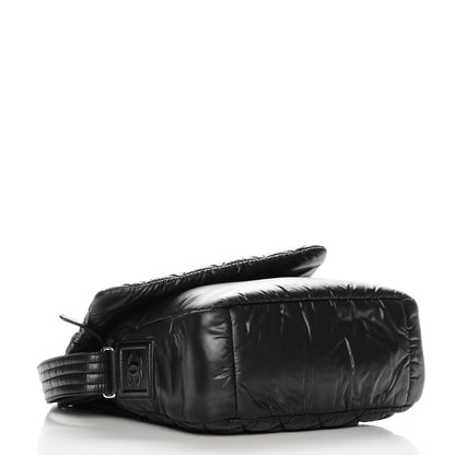 Chanel Nylon Small Coco Cocoon Messenger Bag Black 4 of 7