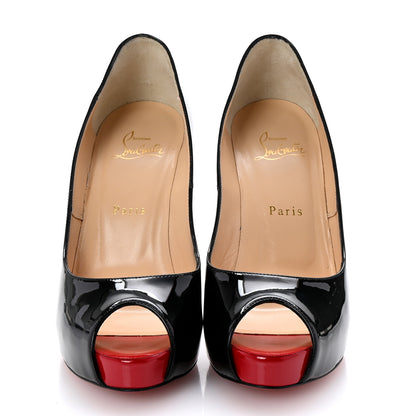 Christian Louboutin Patent New Very Prive 120 Pumps 38 Black 3 of 9