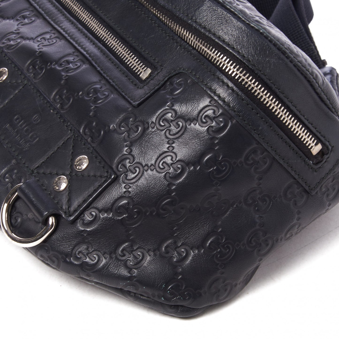 Guccissima Web Belt Bag Black