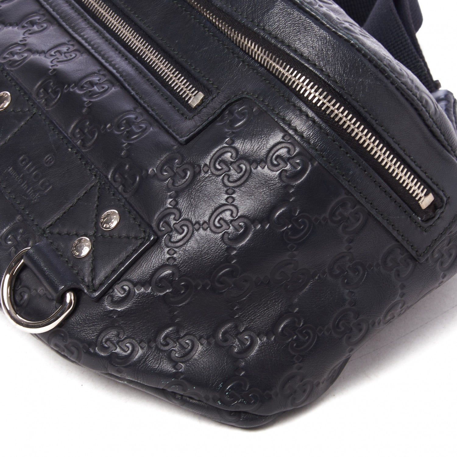 Gucci Guccissima Web Belt Bag Black 4 of 7