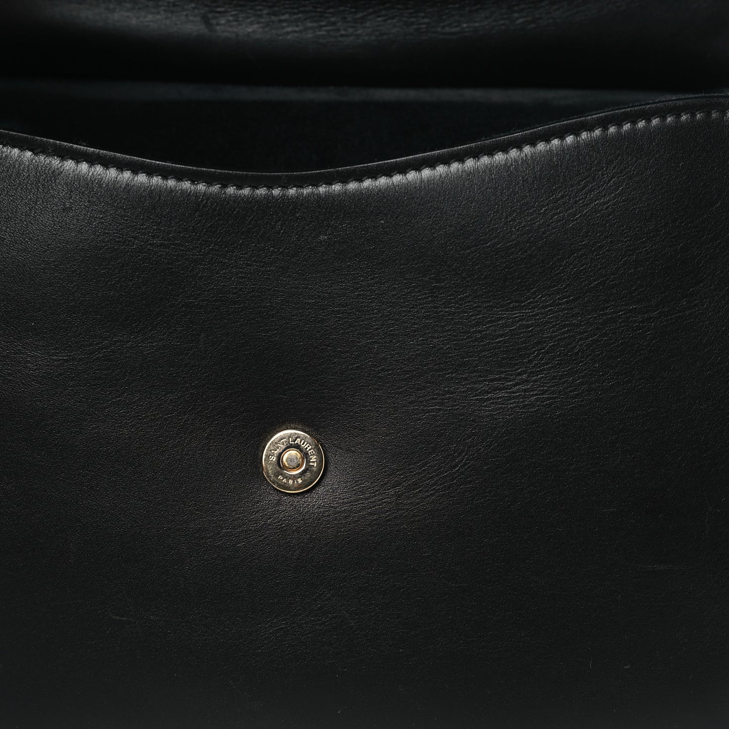 Smooth Calfskin Medium Charlie Shoulder Bag Black