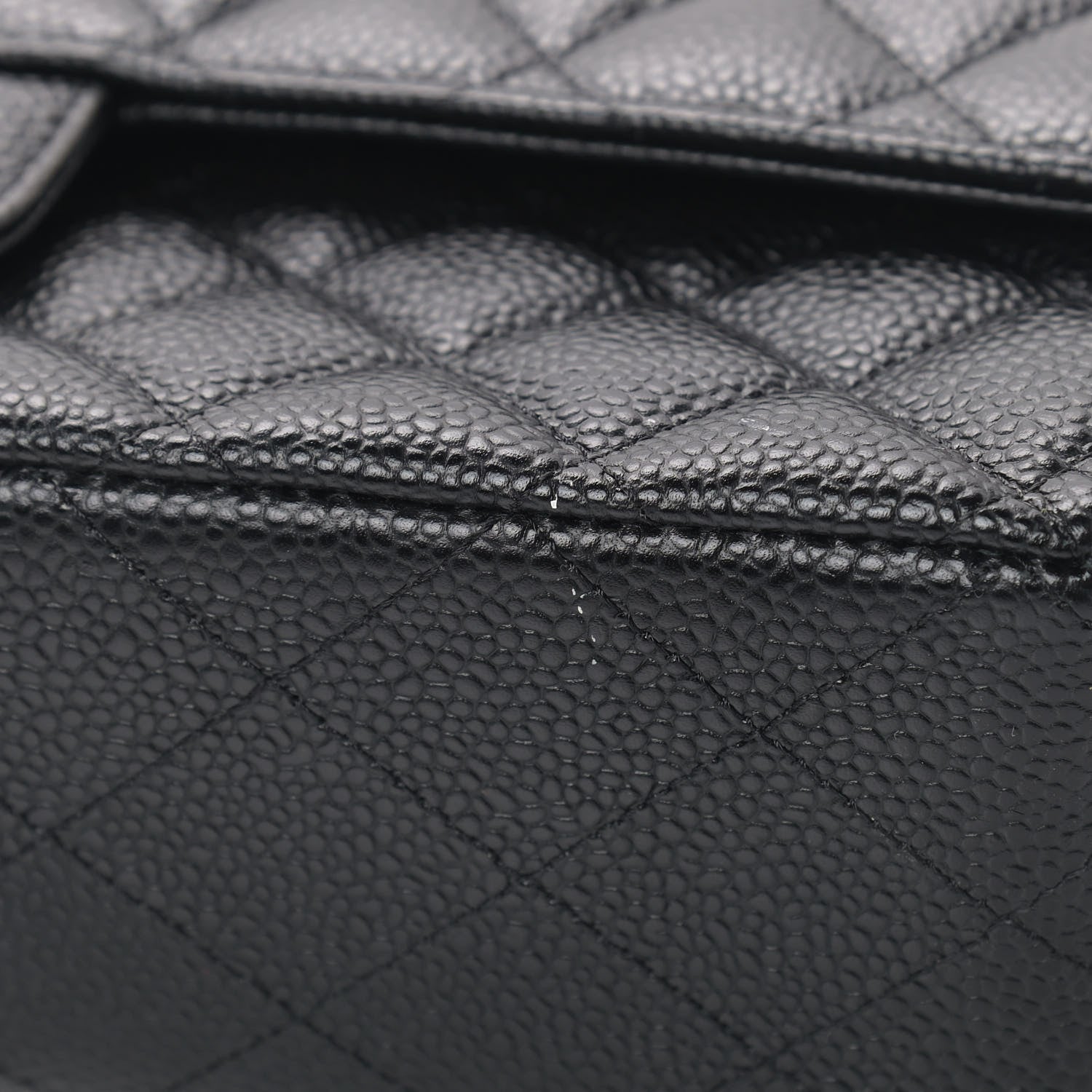 Chanel Caviar Quilted Medium Double Flap Black 10 of 11