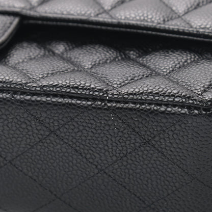 Chanel Caviar Quilted Medium Double Flap Black 10 of 11