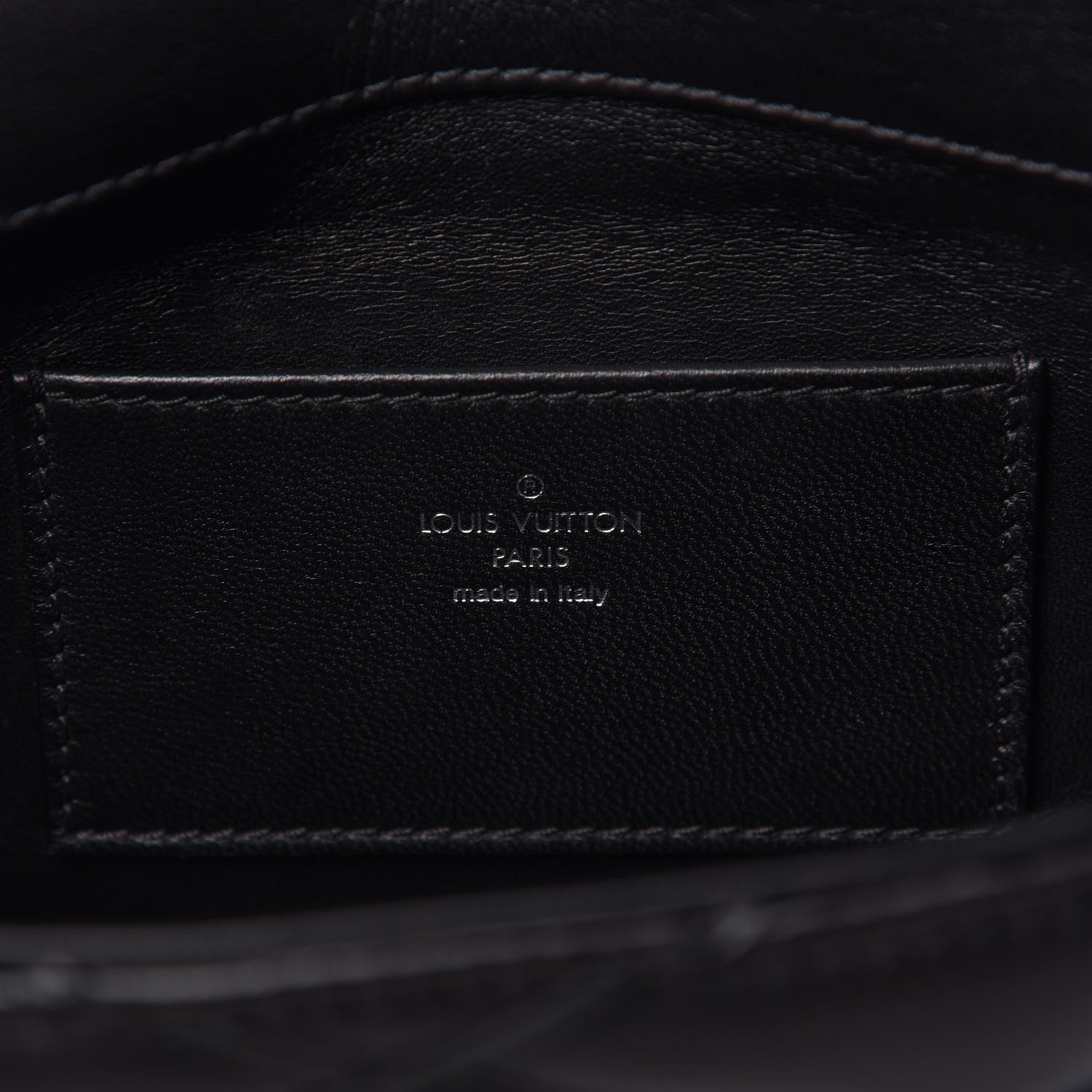 Louis Vuitton Lambskin Malletage GO-14 MM Black 8 of 9