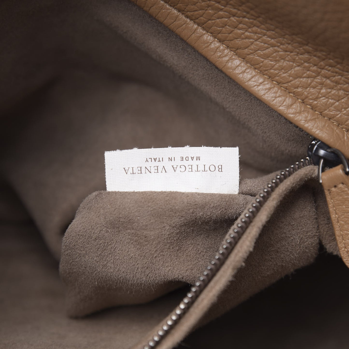 Cervo Deerskin Braided Tote Camel