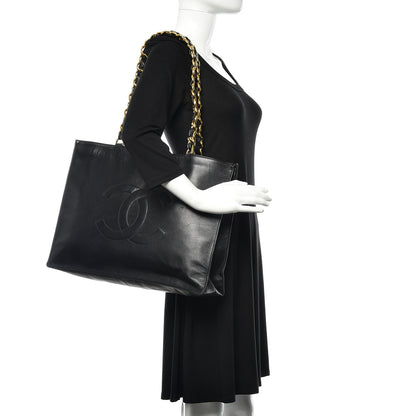 Chanel Lambskin CC Tote Black 2 of 11