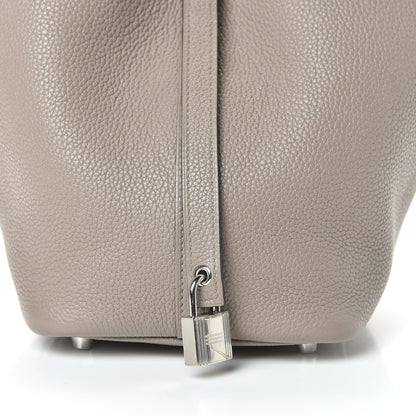 Hermes Taurillon Maurice Picotin Lock 18 PM Gris Asphalte 7 of 12