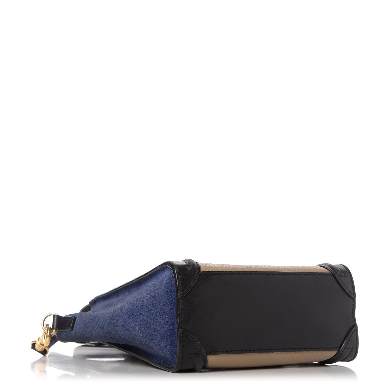Celine Bullhide Calfskin Nubuck Nano Tri-Color Luggage Light Taupe 4 of 9