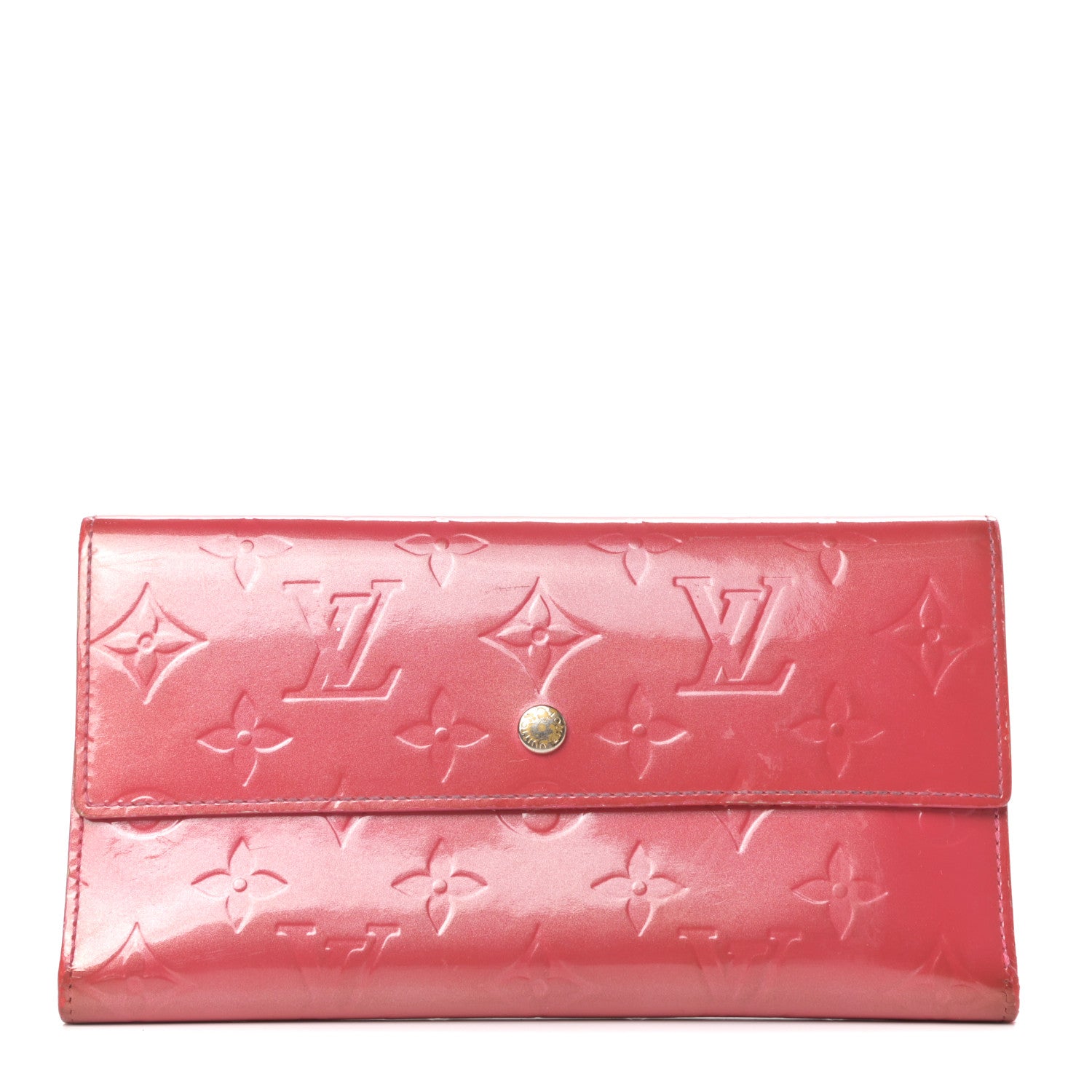 Louis Vuitton Vernis Porte Tresor International Wallet Framboise 1 of 8