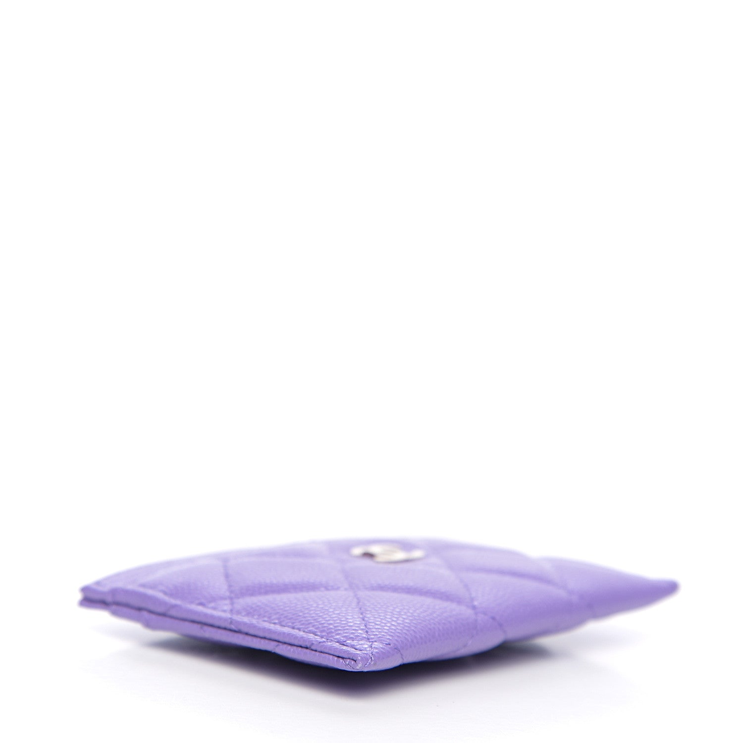 Chanel Caviar Quilted Card Holder Purple 3 of 8