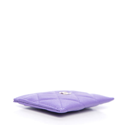 Chanel Caviar Quilted Card Holder Purple 3 of 8