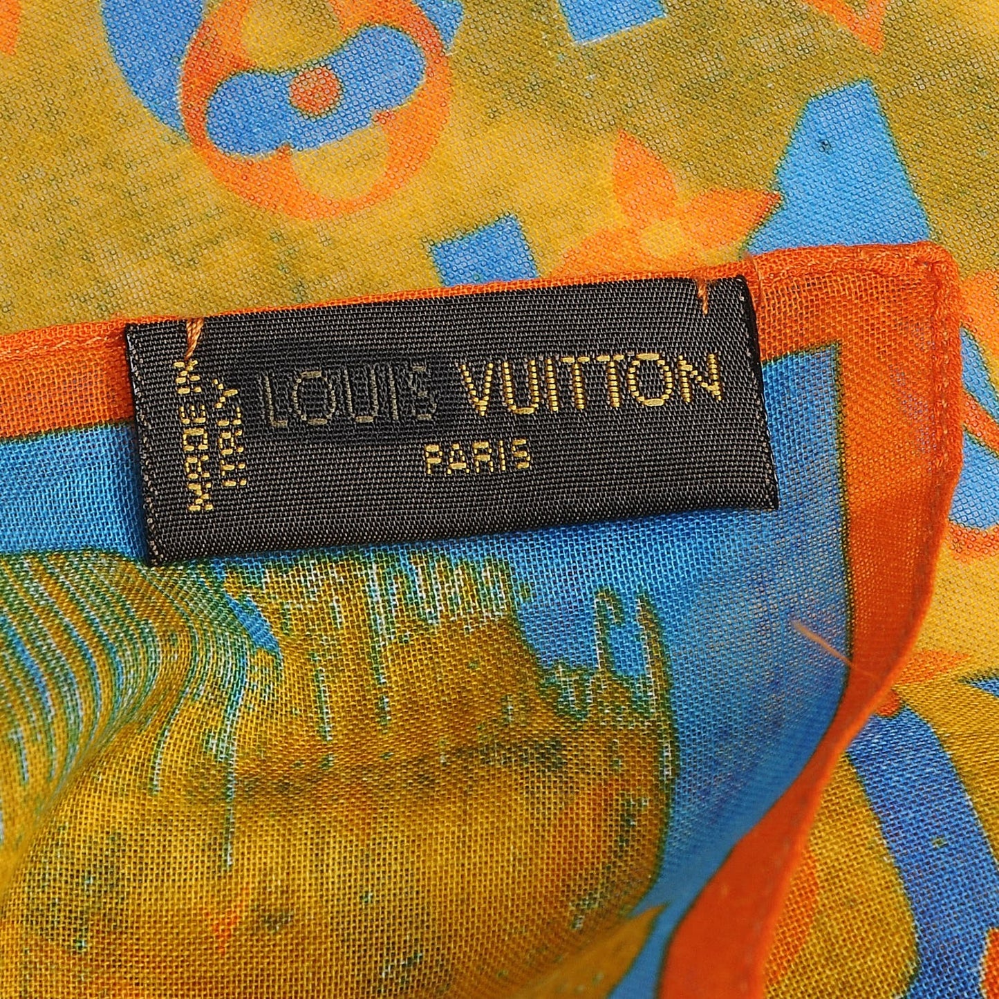 Cotton Monogram Pulp Scarf