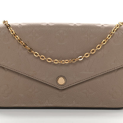Louis Vuitton Empreinte Pochette Felicie Chain Wallet Tourterelle 9 of 14