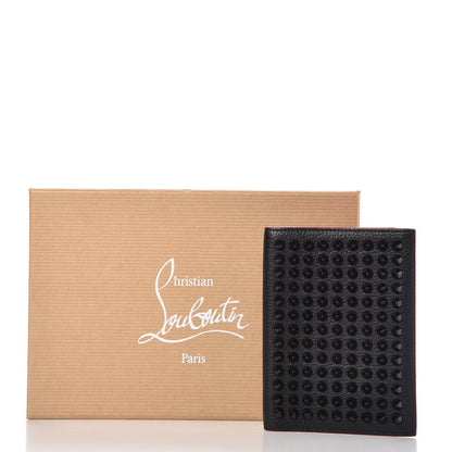 Christian Louboutin Calfskin Studded Loubipass Passport Holder Black 11 of 11