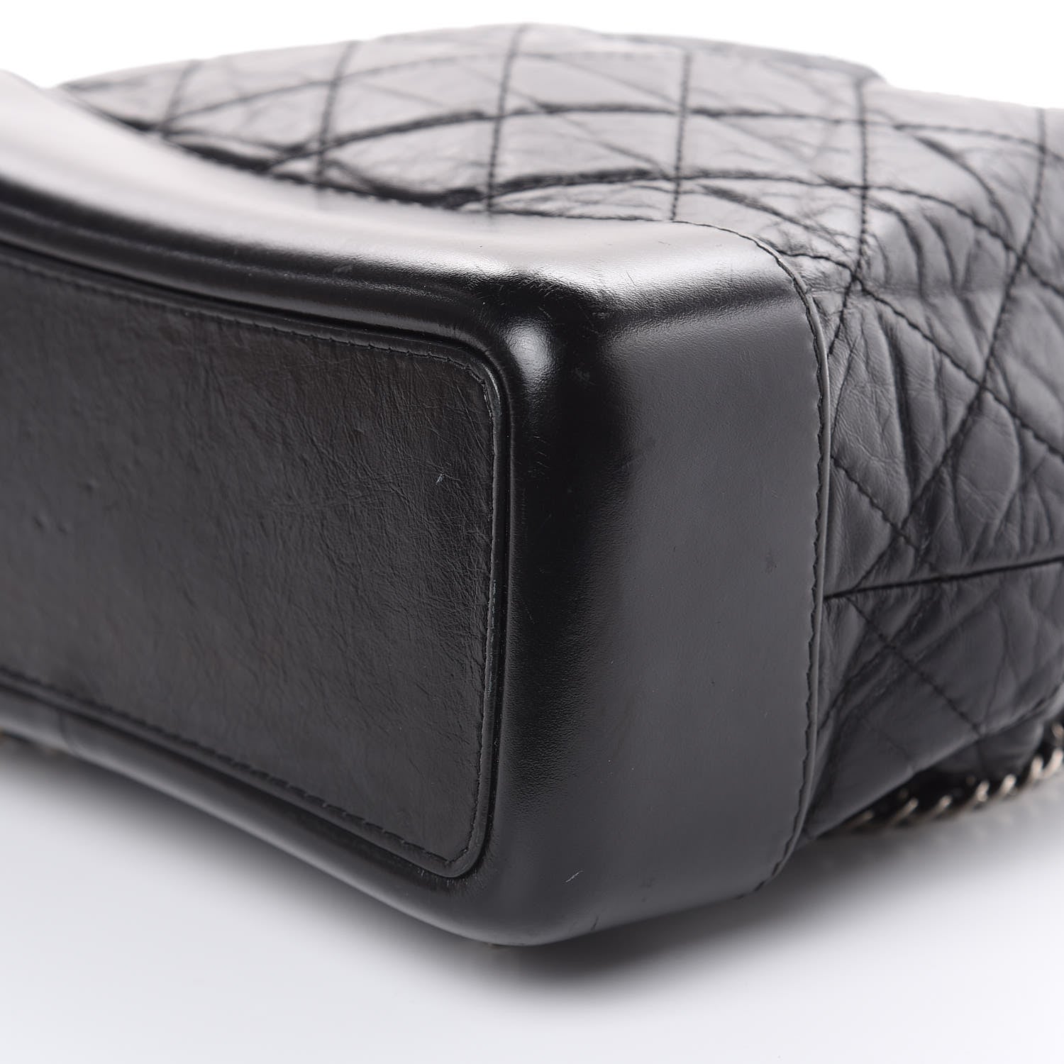 Chanel Aged Calfskin Quilted Small Gabrielle Backpack Black 9 of 14