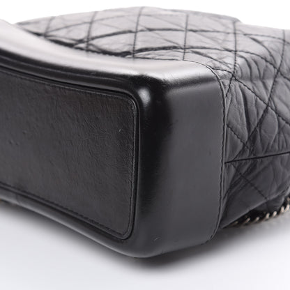 Chanel Aged Calfskin Quilted Small Gabrielle Backpack Black 9 of 14