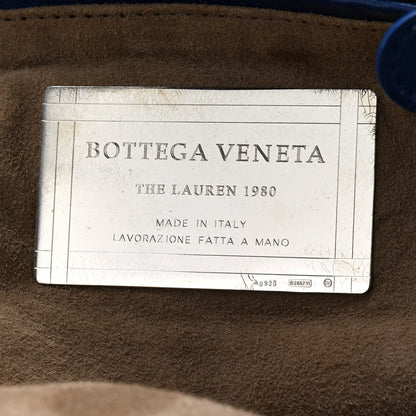 Bottega Veneta Nappa Intrecciato The Lauren 1980 Clutch Cobalt 6 of 6