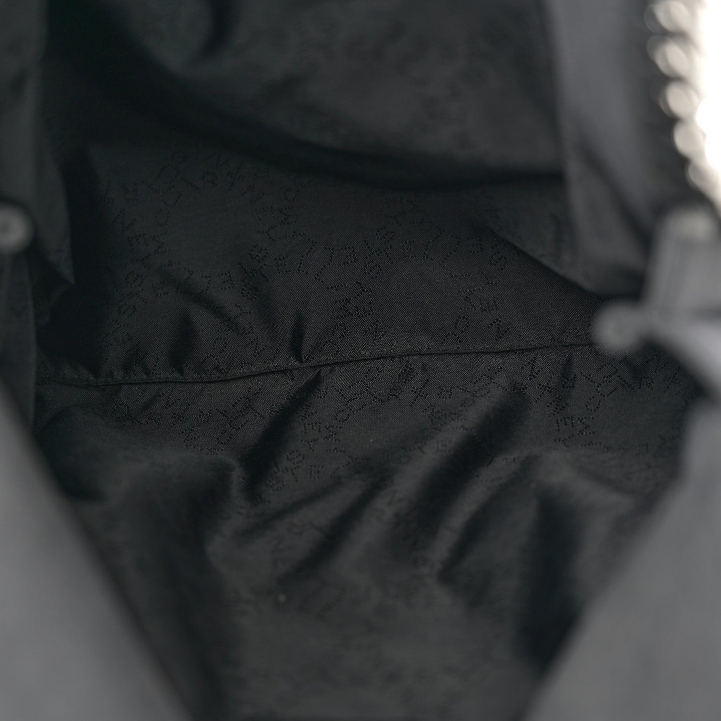 Denim Star Small Falabella Tote Black