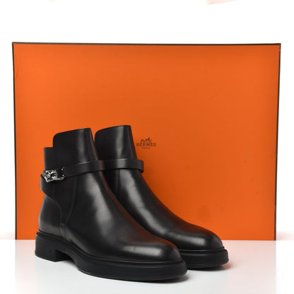 Hermes Calfskin Veo Ankle Boots 42 Black 14 of 14