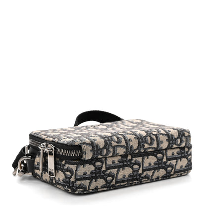 Christian Dior Oblique Pouch Beige Black 4 of 12