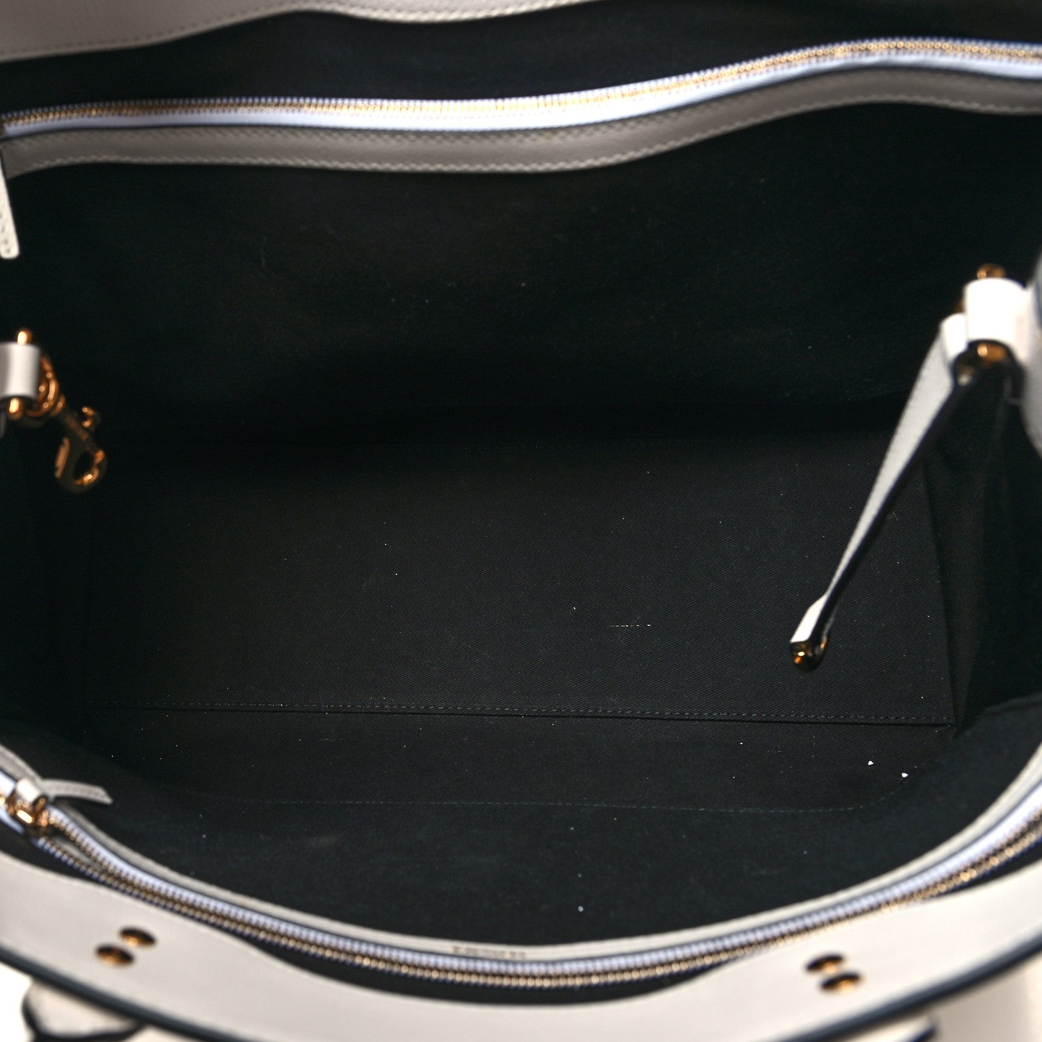 Versace Grained Calfskin La Medusa Chain Tote White 5 of 11