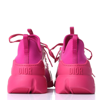 Christian Dior Neoprene Rubber Womens D-Connect Sneakers 37.5 Fuchsia 6 of 11