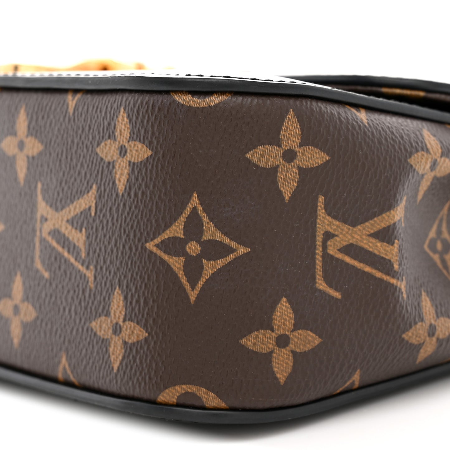 Patent Calfskin Monogram Cherrywood BB Black