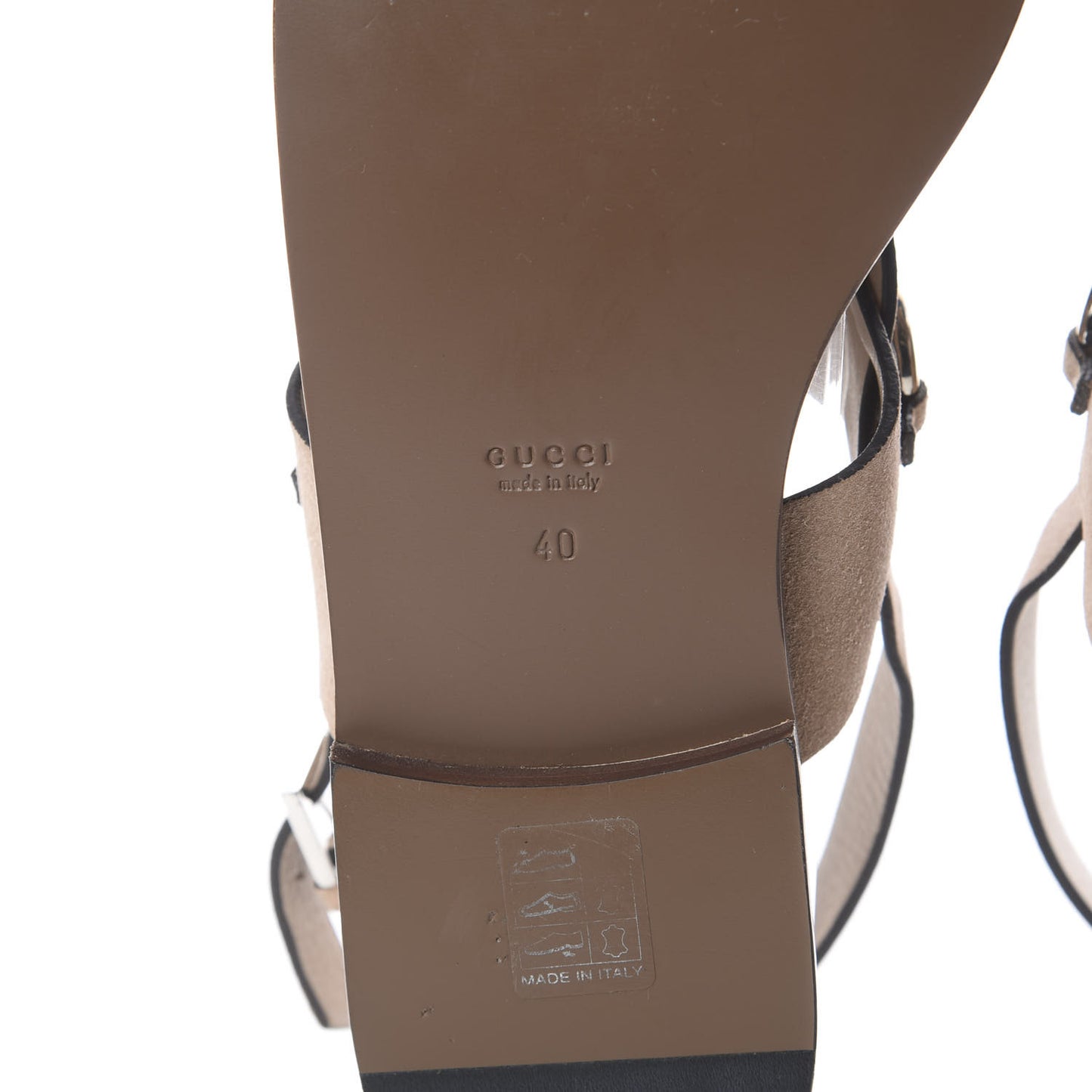 Suede Columbia Reverse Flat Sandals 40 Neutral
