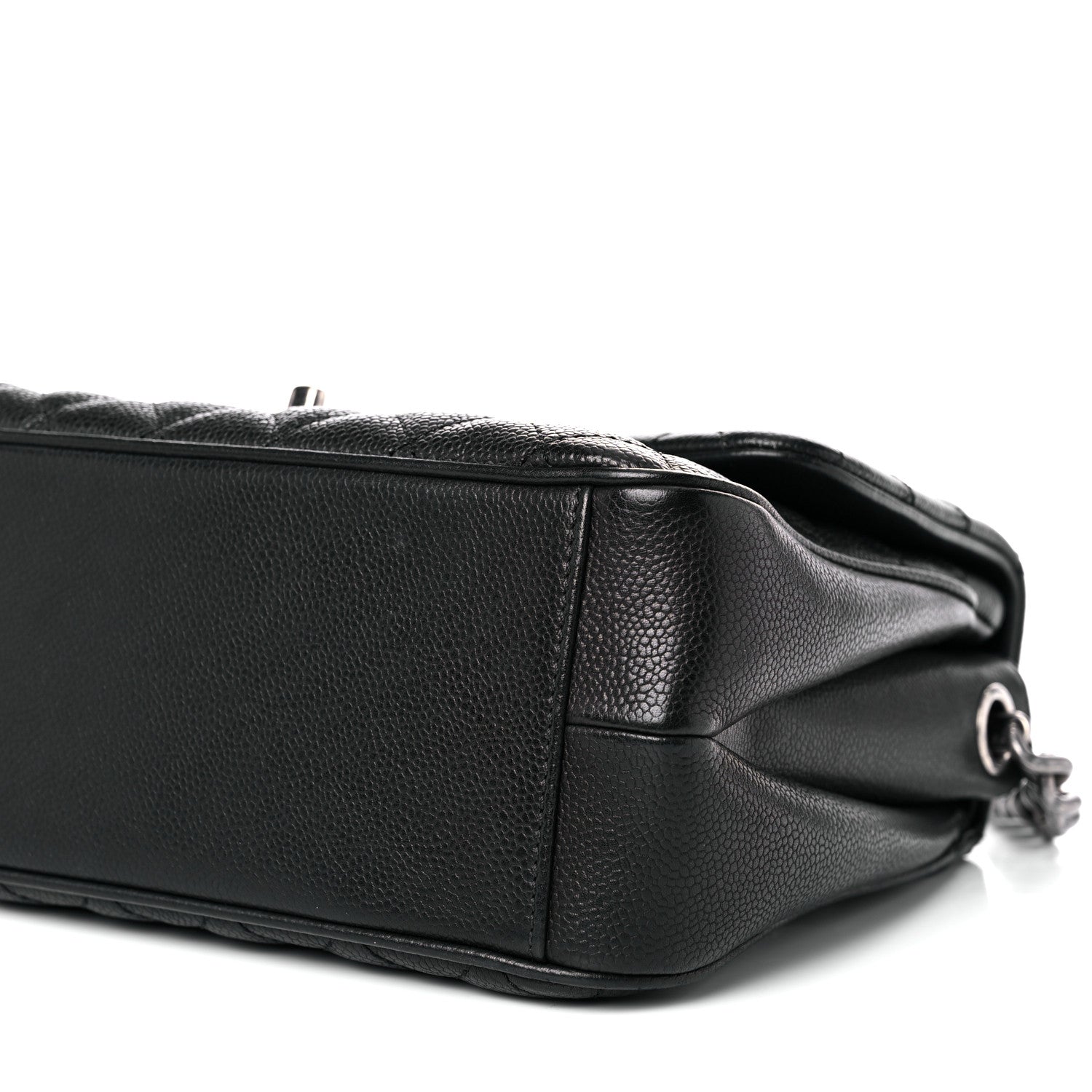 Chanel Caviar Quilted Medium Rock In Rome Single Flap Black 8 of 10