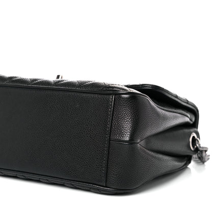 Chanel Caviar Quilted Medium Rock In Rome Single Flap Black 8 of 10