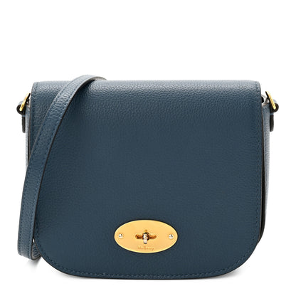 Mulberry Small Classic Grain Calfskin Small Darley Satchel Blue 1 of 10