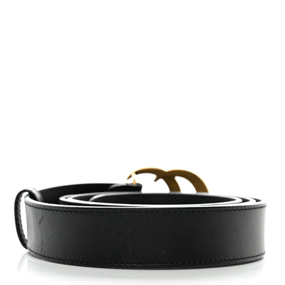 Gucci Moon Calfskin Double G 30mm Belt 95 38 Black 2 of 6