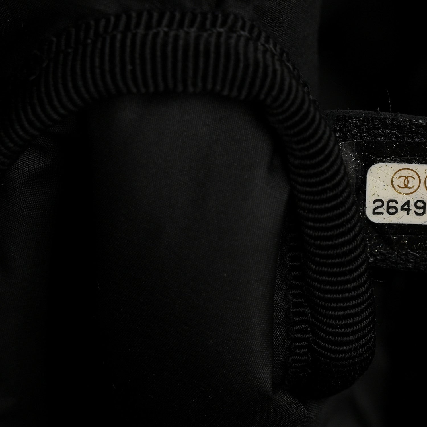 Chanel Tweed Nylon Embossed Large Doudoune Bowling Bag Black 7 of 11
