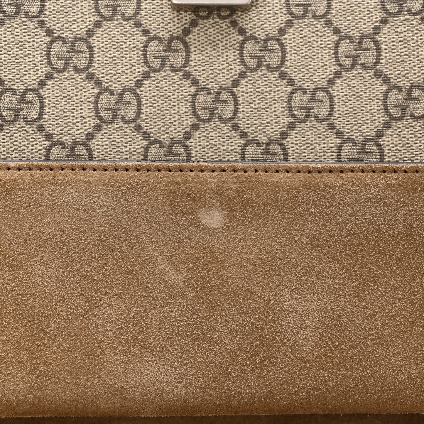 GG Supreme Monogram Small Dionysus Shoulder Bag Taupe