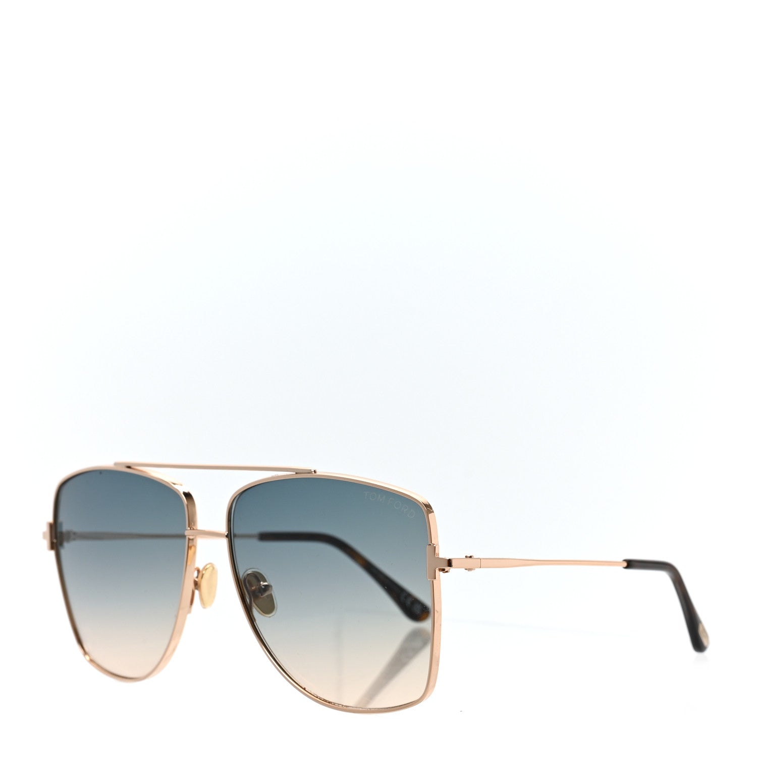 Tom Ford Reggie Aviator Sunglasses TF838 Shiny Rose Gold 1 of 6