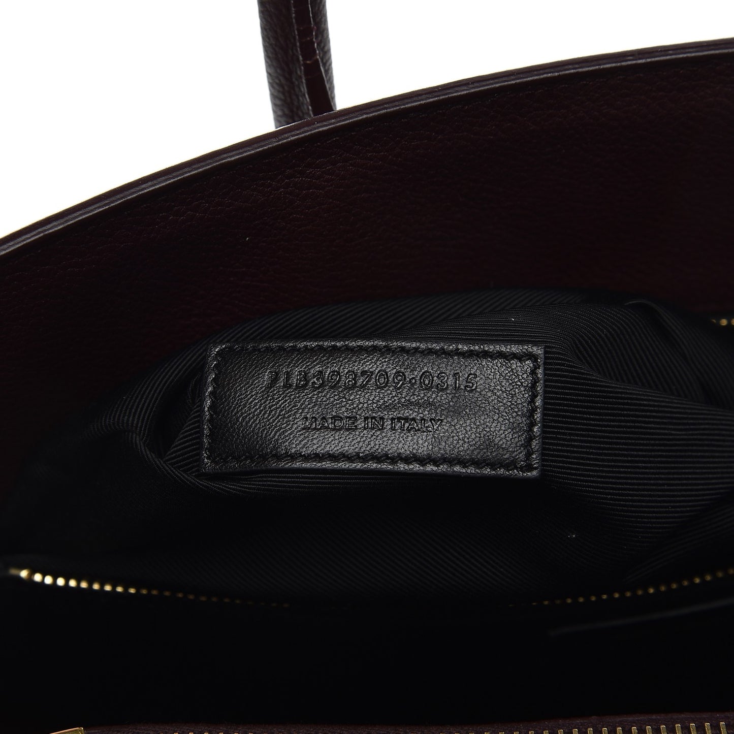 Grained Calfskin Small Classic Sac De Jour Amaranto