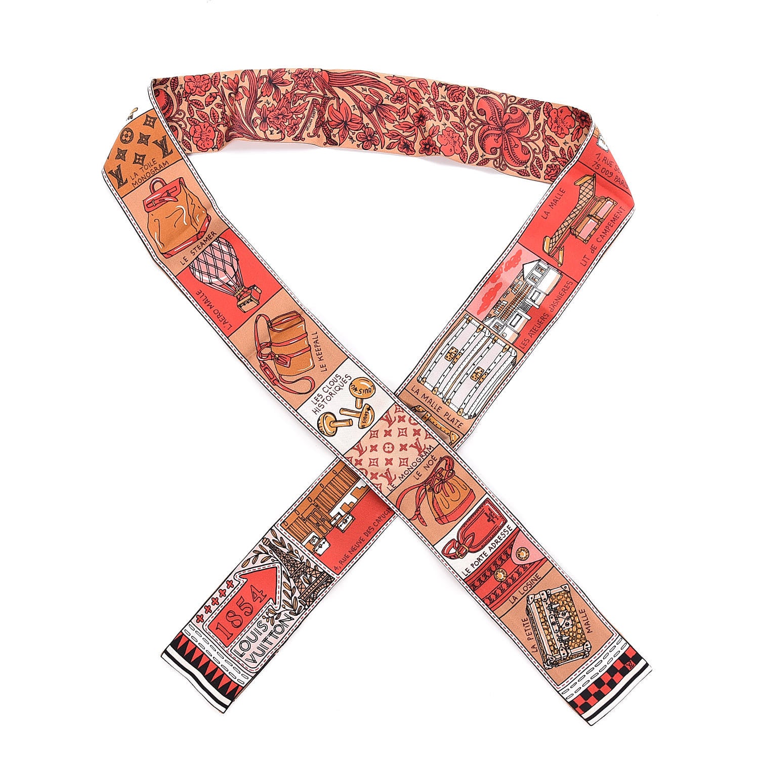 Louis Vuitton Silk Jeu De Louis BB Bandeau Beige 1 of 4