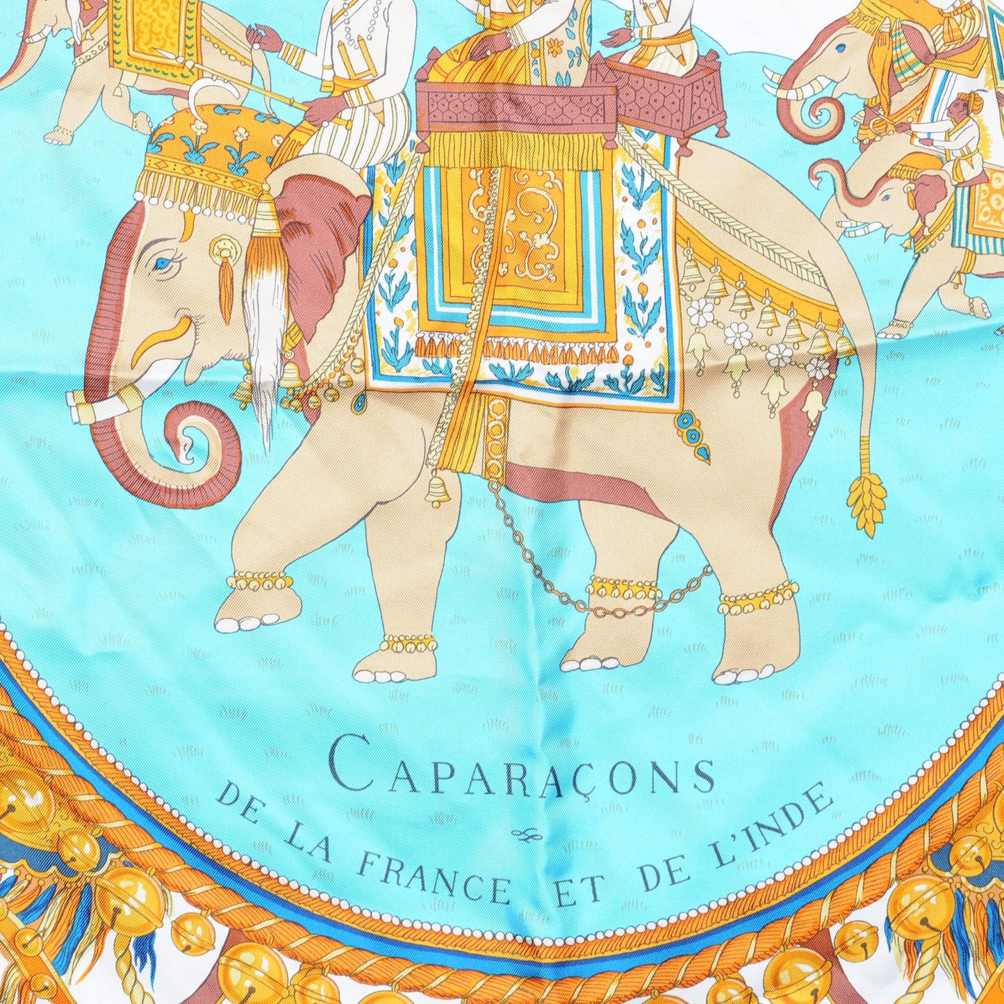 Silk Caparacons De La France Et De L inde Scarf 90