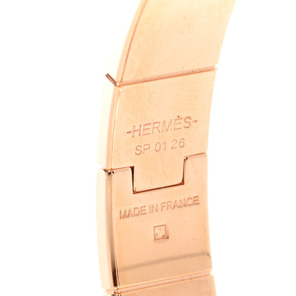Hermes Enamel Charniere Uni Narrow Hinged Bracelet M Raisin 4 of 4