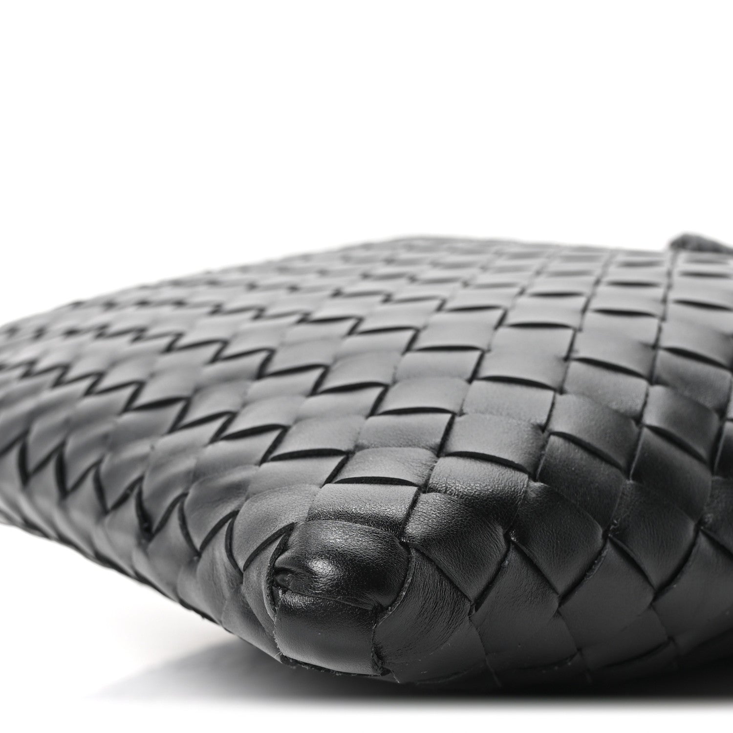 Bottega Veneta Nappa Intrecciato Andiamo Flat Messenger Black 9 of 9