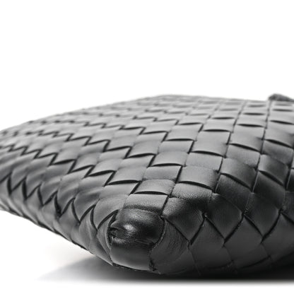 Bottega Veneta Nappa Intrecciato Andiamo Flat Messenger Black 9 of 9