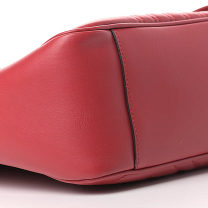 Gucci Calfskin Matelasse Large GG Marmont Shoulder Bag Hibiscus Red 8 of 11